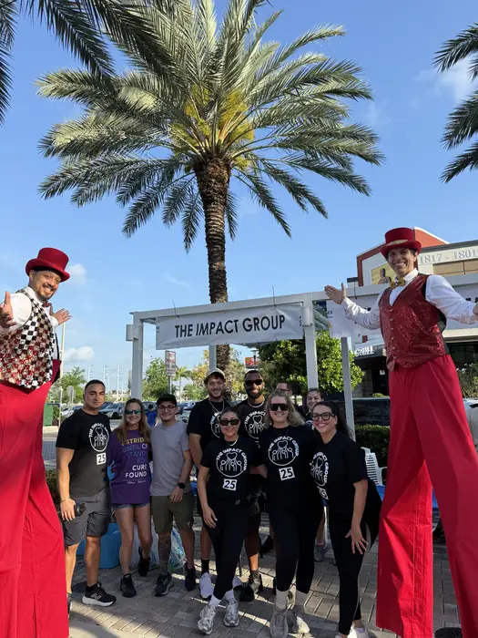 Team and performers at an outdoor community activation